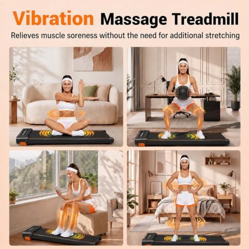 Walking Pad with Vibration Plate with 10% Incline，Under Desk Walking pad - Image 4