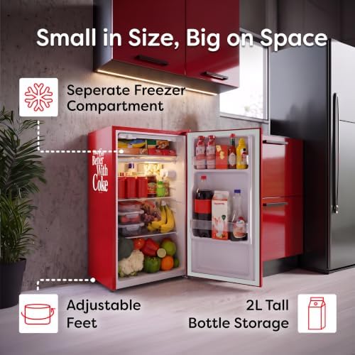 Igloo 3.2 Cu. Ft. Refrigerator With Freezer and Bottle Opener, Coke Red - Image 3