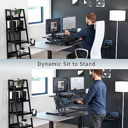 VIVO Black 48 in Standing Desk Converter, DESK-V048V - Image 4