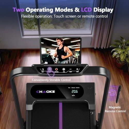 Walking Pad Treadmills for Home with 7.5MPH, Built-in Speaker, Upgrade 3.0HP Foldable Treadmills with 10% Incline, Compact Running Machine with APP, 350 LBS, LED Display, Remote Control - Image 7