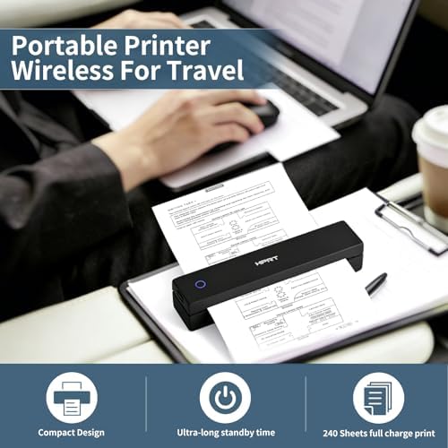 HPRT Inkless Portable Thermal Printer Wireless for Travel,MT620 Pro,300 DPI - Image 5