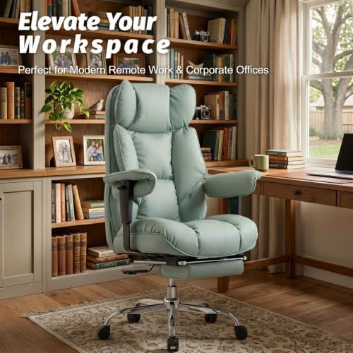 Efomao Executive Office Chair 400lbs,Green Big and Tall Desk Chair - Image 2