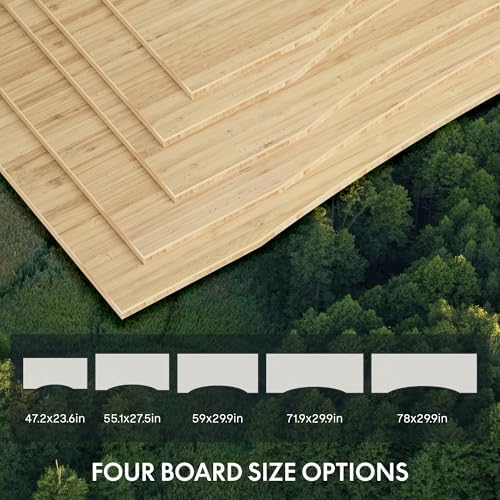FlexiSpot E6 Bamboo 3-Stage Dual Motor Electric Standing Desk 55 x 28 Sit Stand Up Desk, Holds 220 lbs, Adjustable Height w/ Memory Presets, Solid Bamboo Curved Desktop & Black Frame, Ships in 2 Boxes - Image 6