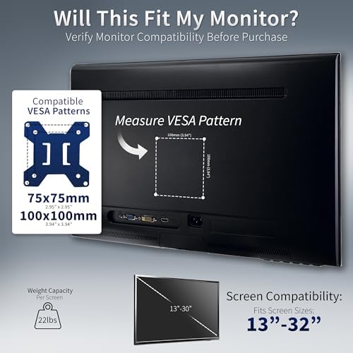 VIVO Freestanding Dual Monitor Stand with Sleek Glass Base and Adjustable Arms, Mounts 2 Screens up to 32 inch and 22 lbs Each, Black, STAND-V002FG - Image 5