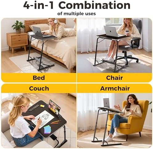 FoldWise Upgraded Folding TV Tray Table, Sturdy Couch & Dinner Laptop Table - Image 4