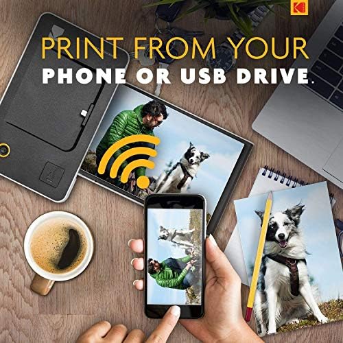 Kodak Dock & Wi-Fi Portable 4x6” Instant Photo Printer, Premium Quality Full Color Prints - Compatible w/iOS & Android Devices - Image 3