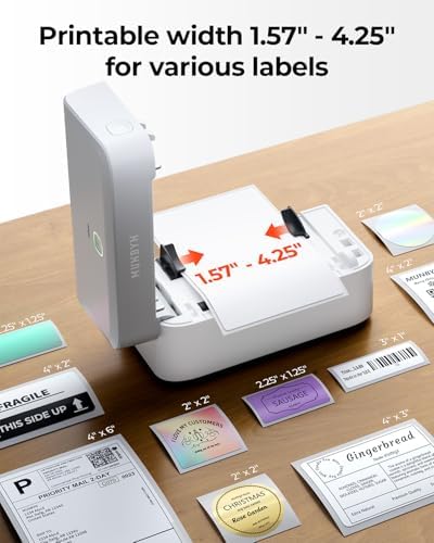 MUNBYN Bluetooth Thermal Label Printer, Wireless 4x6 Shipping Label Printer - Image 4