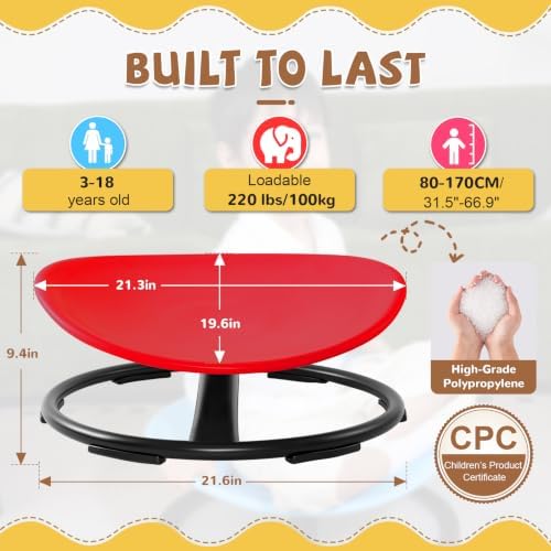 Zhenx Spinning Chair for Autistic Kids (Ages 3-18), Autism Sensory Toy Gift - Image 2