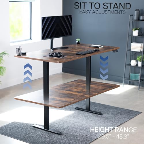 VIVO Rustic Vintage Brown 71 x 36 in Standing Desk, DESK-KIT-E2B7N-36 - Image 6