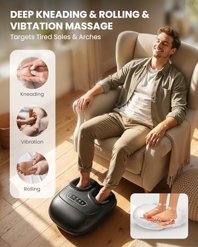 COMFIER Shiatsu Foot Massager with Heat & Compression, FSA Eligible - Image 6