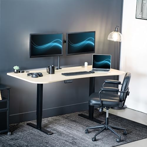 VIVO Light Wood 63 x 32 in Standing Desk, DESK-KIT-2B1C - Image 2