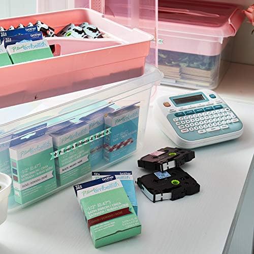 Brother P-Touch Embellish Ribbon & Tape Printer PT-D215e,White - Image 5