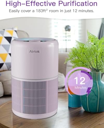 2 Pack Air Purifier for Home Bedroom with H13 True HEPA Filter for Smoke, Smokers, Dust, Odors, Pollen, Pet Dander | Quiet 99.9% Removal to 0.1 Microns | Purple Available for California - Image 6