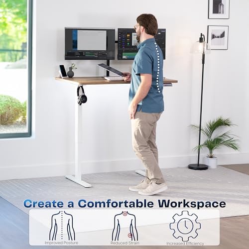 VIVO Reclaimed Wood 48 x 30 in Standing Desk, DESK-KIT-1W5P - Image 4