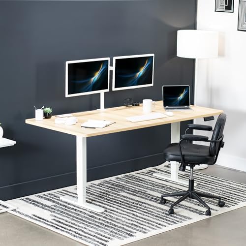 VIVO Light Wood 71 x 36 in Standing Desk, DESK-KIT-2W7C-36 - Image 2