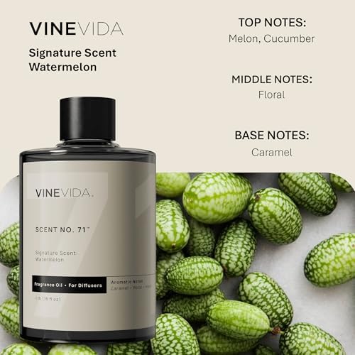 VINEVIDA [16 Fl Oz] Watermelon Fragrance Oil for Cold Air Diffusers, Essential Oils for Diffuser Oil Refill & Air Freshener Room Spray - Image 2