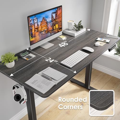 STARY Electric Standing Desk Adjustable Height Sit Stand Home Office Desk with Splice Board - Image 4