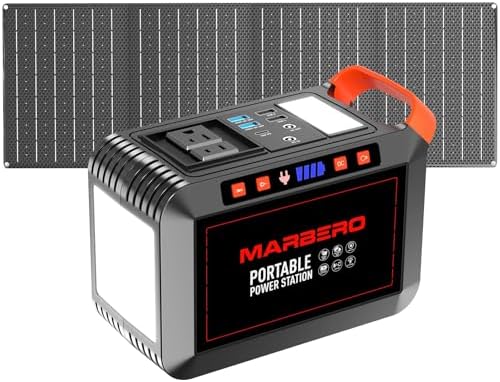 MARBERO 148Wh Solar Generator with Panels Included Solar Panel Kit 40W by MARBERO