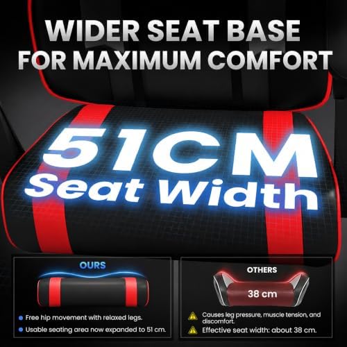Gaming Chair for Adults Gamer Game Ergonomic PC Chair, 7-Point Support - Image 5