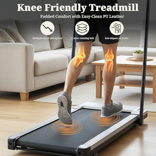 Walking Pad Under Desk, 3 in 1 Portable Treadmills for Home Small Space - Image 2