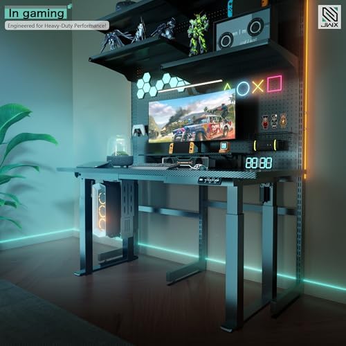 JWX Heavy Duty 4-Leg Standing Desk Frame, Dual Motor, 330 lb Capacity - Image 3