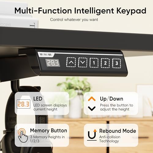 Monomi 79" Large Electric Standing Desk,Height Adjustable for Two-Person - Image 5