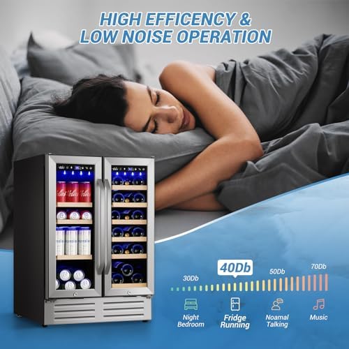Velivi 24''Beverage Refrigerator Undercounter Wine and Beverage Fridge - Image 6