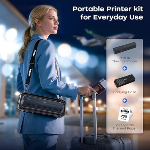 PRT MT610 A4 Thermal Printer with Case & 200 Sheets, Bluetooth & USB - Image 2