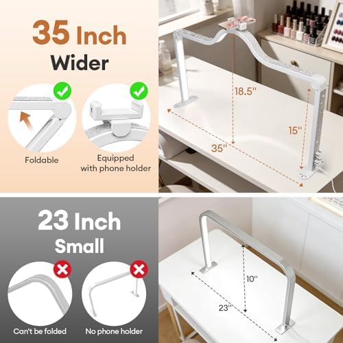 Arch Half Moon Light - Nail Lamp for Desk Foldable Nail Tech Light - Image 4
