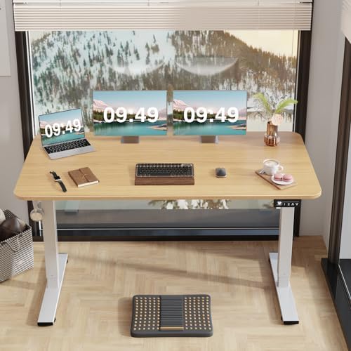 Furmax 55 Inches Electric Height Adjustable Standing Desk Home Office Desk - Image 2