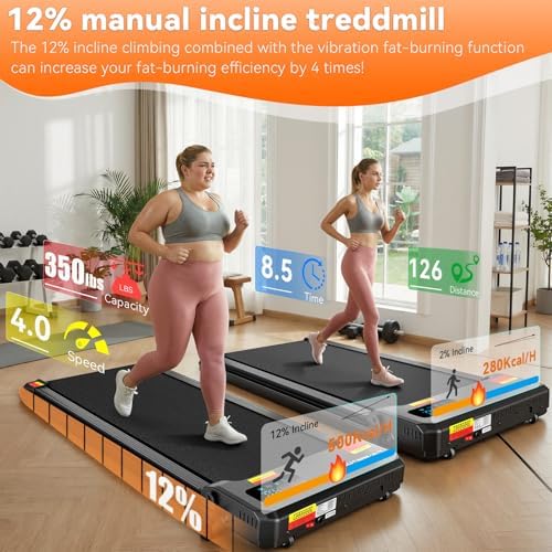 ANCHEER Walking Pad with Incline-Small Treadmill for Home - Image 3