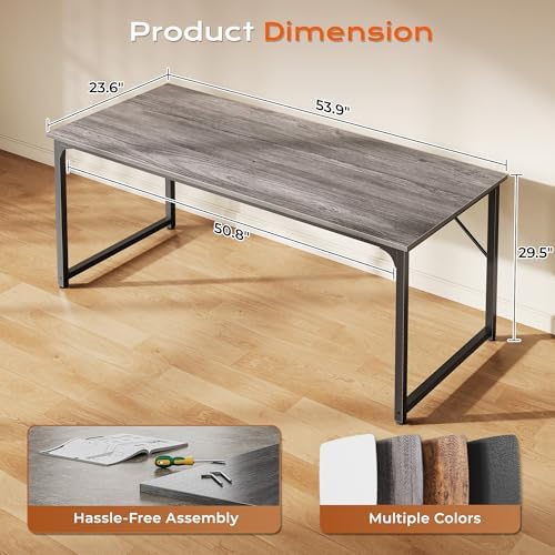 PRAISUN 55 X 24 Inch Computer Desk with Deeper Desktop - Image 2