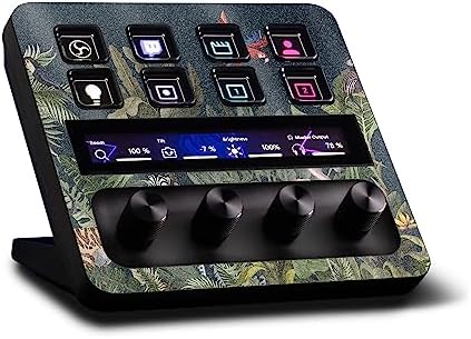 MightySkins Glossy Glitter Skin Compatible with Elgato Stream Deck + - Tropical Kingdom | Protective, Durable High-Gloss Glitter Finish | Easy to Apply, Remove, and Change Styles | Made in The USA by MIGHTY+SKINS
