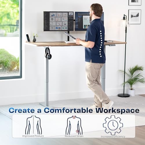 VIVO Reclaimed Wood 71 x 30 in Standing Desk, DESK-KIT-1G7P - Image 4