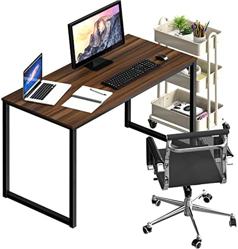 SHW Mission 40-Inch Home Office Computer Desk, Walnut - Image 6