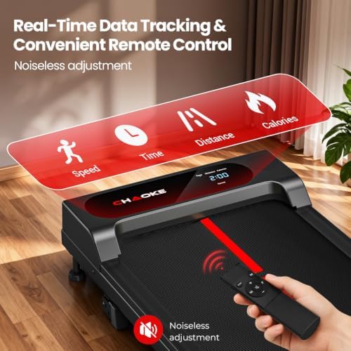 Walking Pad Treadmill for Home, Built-in Speaker, 6.2MPH Under Desk Walking Pad with 10% Incline, 2.75HP Portable Walking Pad with APP, 330LBS Capacity, Remote Control, 12 HIIT Programs - Image 6