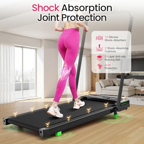 Akluer Walking Pad with Incline Under Desk Treadmill for Home Office - Image 5