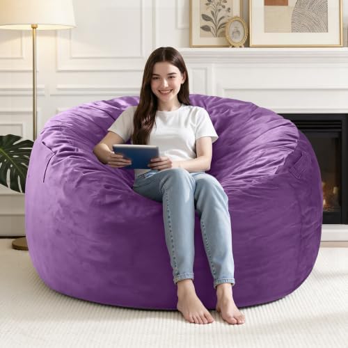 4FT Big Bean Bag Chairs for Adults,Beanbag with Washable Cover by Unknown