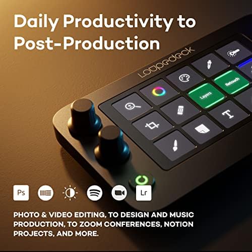 Loupedeck Live S - The Streaming Console for Desktop Productivity, Full Stream Control and Content Creation with Customizable LED Touchscreen Buttons, Dials and RGB Buttons, Works with PC and Mac - Image 4