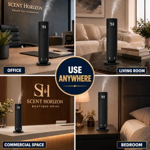 Waterless Tower Diffuser, Home & Office, Set 3 Diffuser Oil - Image 4