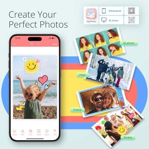 YOTON Photo Printer, Picture Printer with 54 Sheets (4"x6") & 1 Ink Ribbon - Image 2