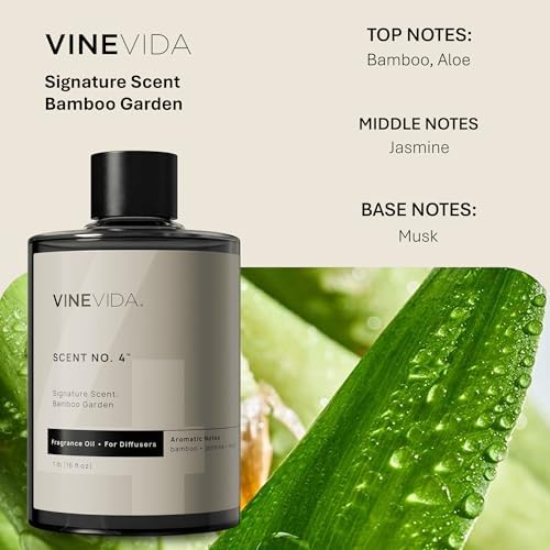 VINEVIDA [16 Fl Oz] Bamboo Garden Fragrance Oil for Cold Air Diffusers, Essential Oils for Diffuser Oil Refill & Air Freshener Room Spray - Image 2