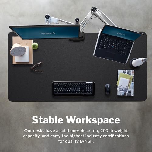 Vari Classic Electric Standing Desk – 60x30 – Black/Black - Image 5