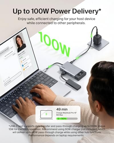 Belkin USB-C Hub 8 in 1 100W Dual Display for Windows - Image 5