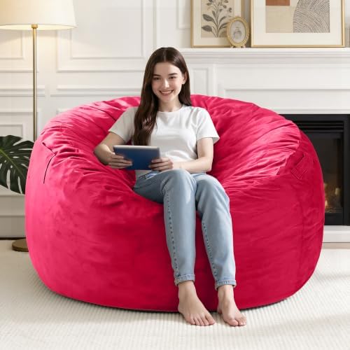 4FT Big Bean Bag Chairs for Adults,Beanbag with Washable Cover by Unknown
