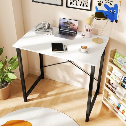 DUMOS 32 Inch Small Computer Desk, Gaming Desks for Home Office Bedroom - Image 2