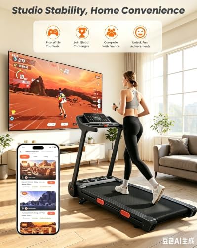 MJWW 6% Incline Walking Pad, Smart AI Under Desk Treadmill for Home - Image 4