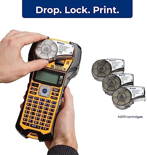 Brady M210 Portable Label Printer Kit (M210-KIT), Yellow/Black - Image 3