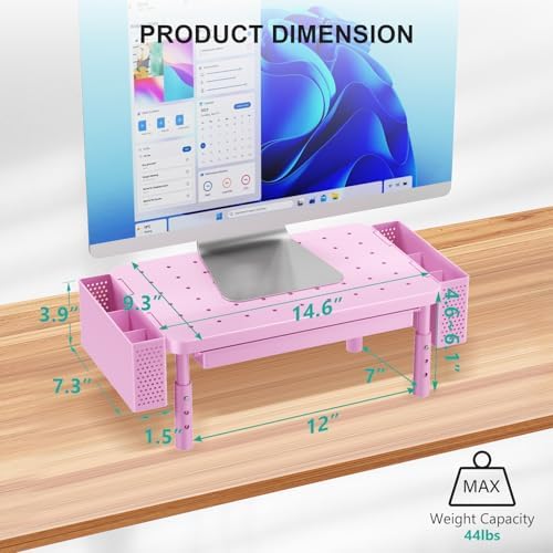 WALI Computer Monitor Stand with Storage and Pen Holder - Image 7