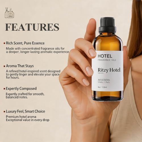Hotel Essential Oil Collection Waterless Diffuser Oil - Premium Fragrance Oil for Ultrasonic Diffusers and Crafting - 4 Fl Oz - Image 6